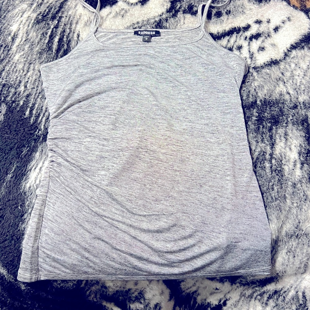 Express Metallic Ruched Side Cami